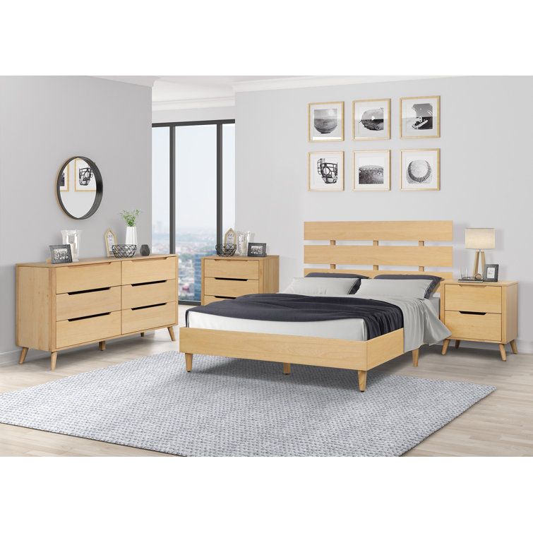 AllModern Kyler Queen Solid Wood Platform Configurable Bedroom Set